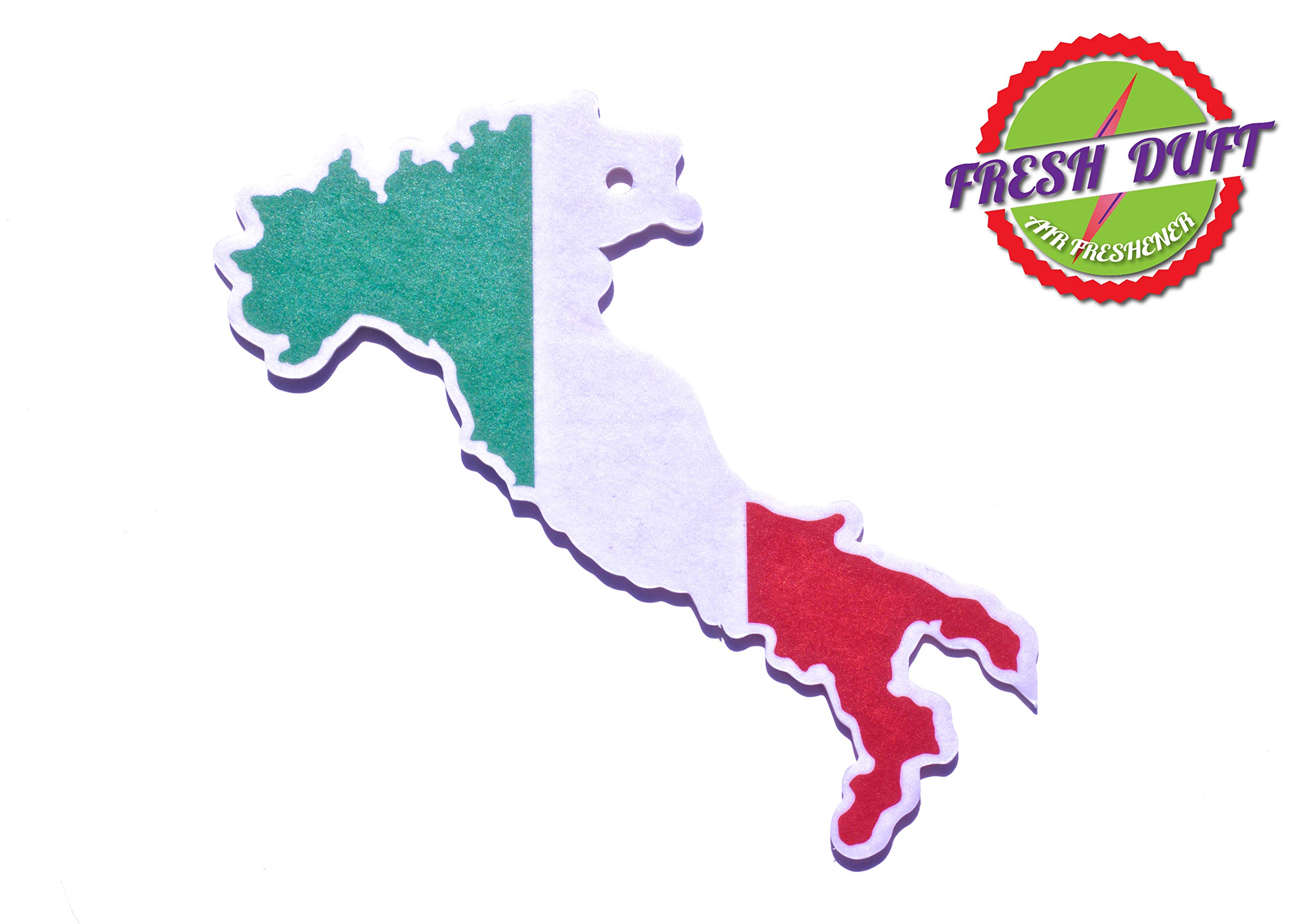 Deodorante per Auto profumato in Forma Nazionale Italia 50 Pezzi in Confezione in Diversi odori