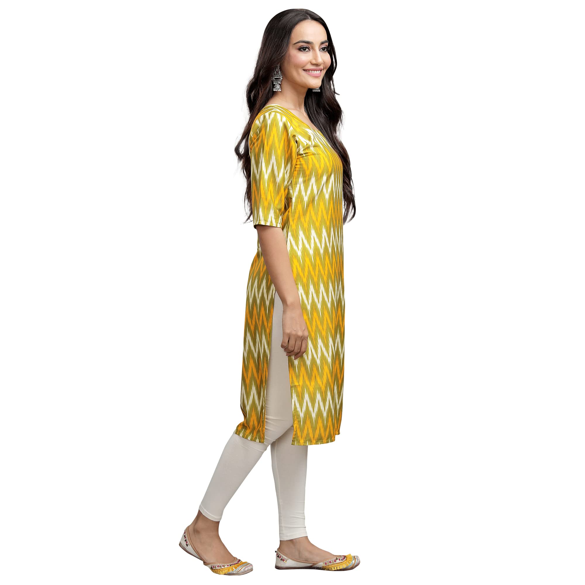 Pinkmint Women's Digital Printed Straight Kurta[Surbhi-530329-Xl]