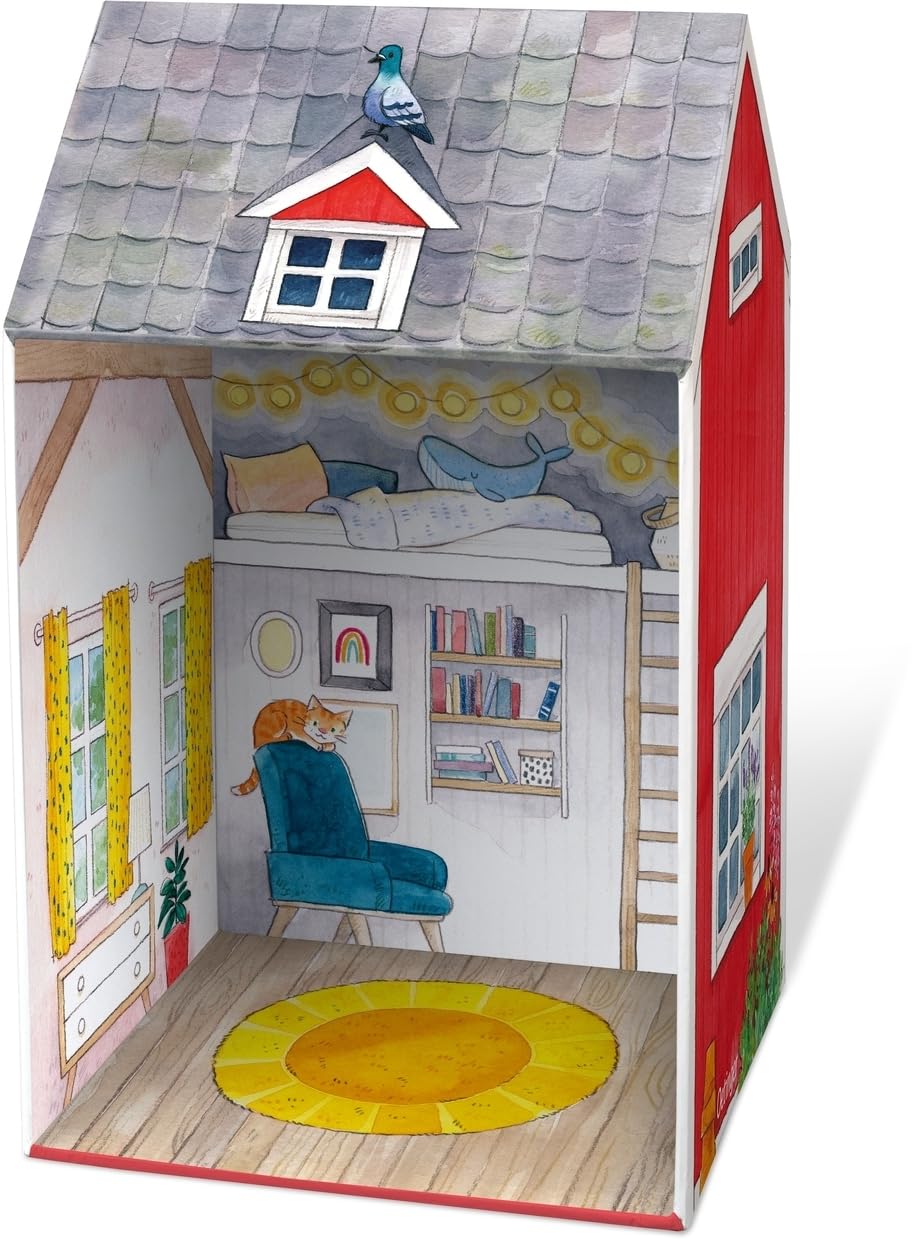 Mein Kinderbuchhaus: Die schönsten Oetinger-Bücher im Spielhaus-Schuber | Hochwertiger Schuber im Schwedenhaus-Stil für ein schönes Bücherregal mit acht beliebten Kinderbüchern für die ganze Familie