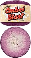 Vista 28 de JubileeYarn Hilo Ombré Blast - 220g/pastel Algodón Peso Bebé - Cripta de Hielo - 1 Pastel