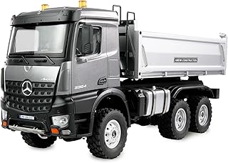 Amewi Mercedes-Benz Arocs Volquete 6 x 6 1:14 RTR antracite, modelo de camião telecomandado