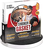 Vista 11 de Junta para Big Green Egg L/XL/XXL – Paquete de 2 sellos de juntas de ahumador de 8 pies – Junta BGE 7/8" x 1/8" Fieltro - Compatible con Big Green