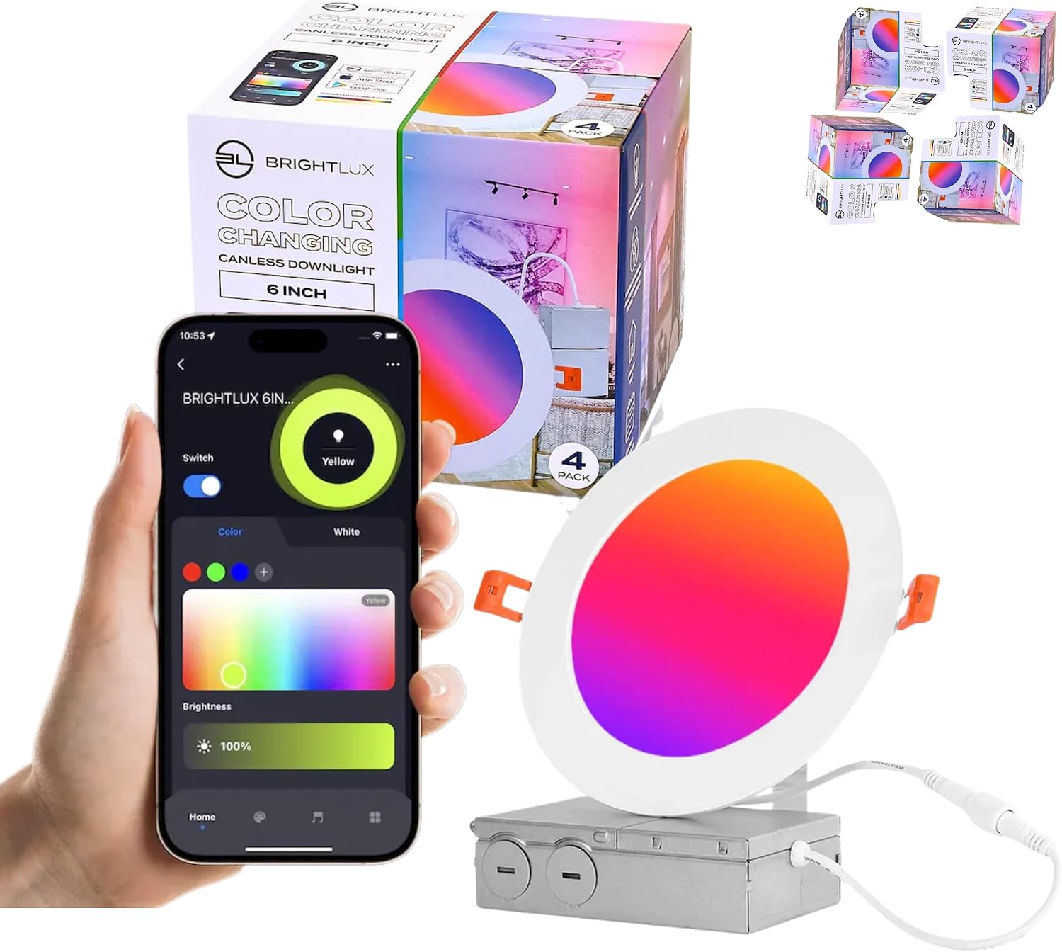 Works with Alexa and Google Home,...