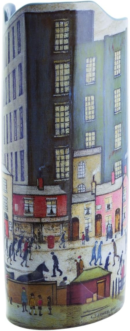 John BeswickSilhouettes d'art Vase - Lowry - Coming from the Mill