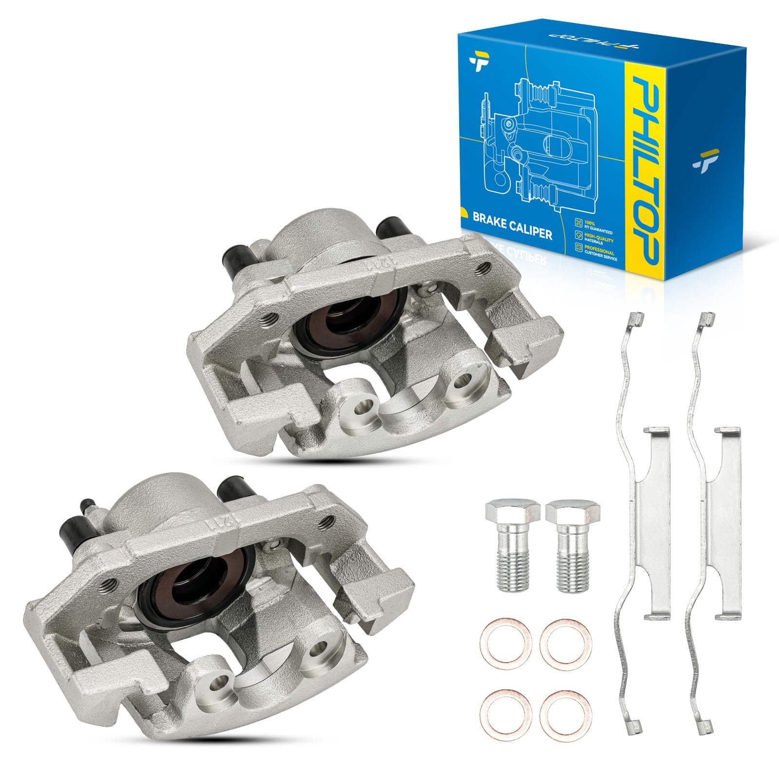 PHILTOP Front Brake Caliper w/o Pads Fit for 2001-2007 Town &amp; Country