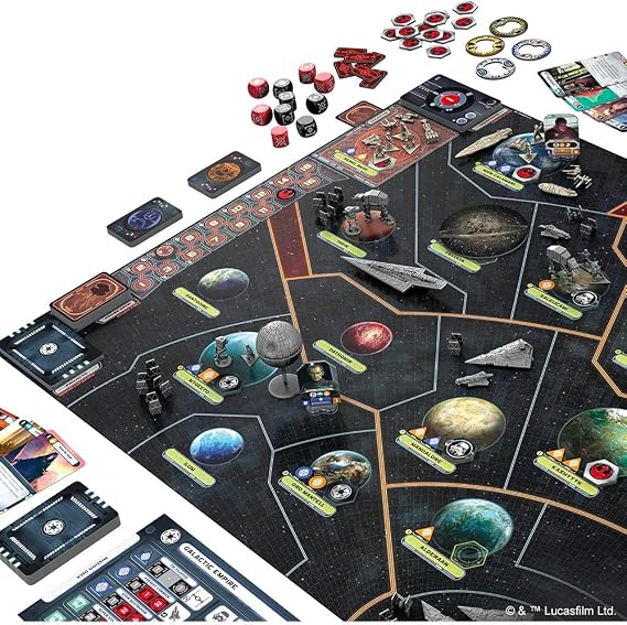 Asmodee Star Wars: Rebellion Board Game - Epic Galactic Empire vs Rebel Alliance Conflict, Tabletop Miniatures Strategy Game for Adults, Ages 14+, 2-4 Players, 3 Hour Playtime