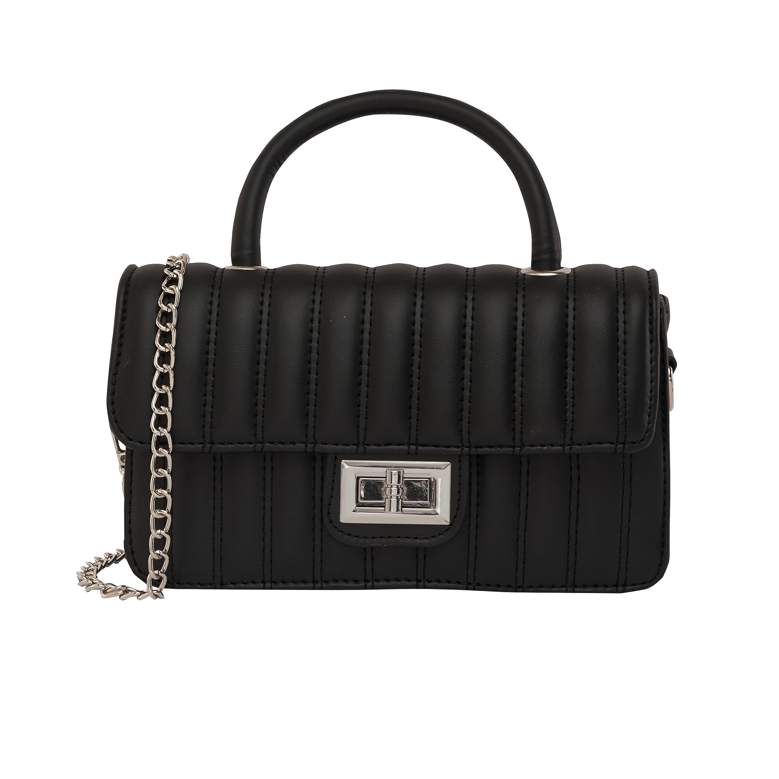 Lino Perros Quilted Black Mini Satchel (B0CF8ST47S) Amazon Price History, Amazon Price Tracker