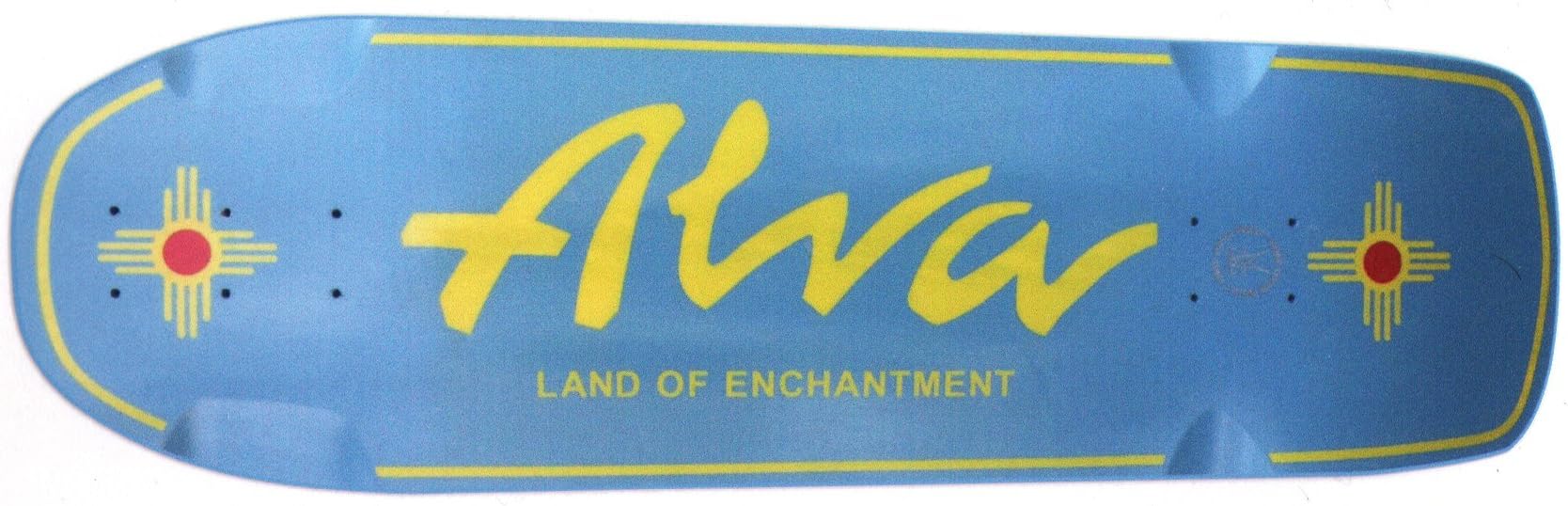 Alva Skates NM Ditch Skateboard Sticker - Blue - 14cm wide approx. Official Old School Reissue new sk8