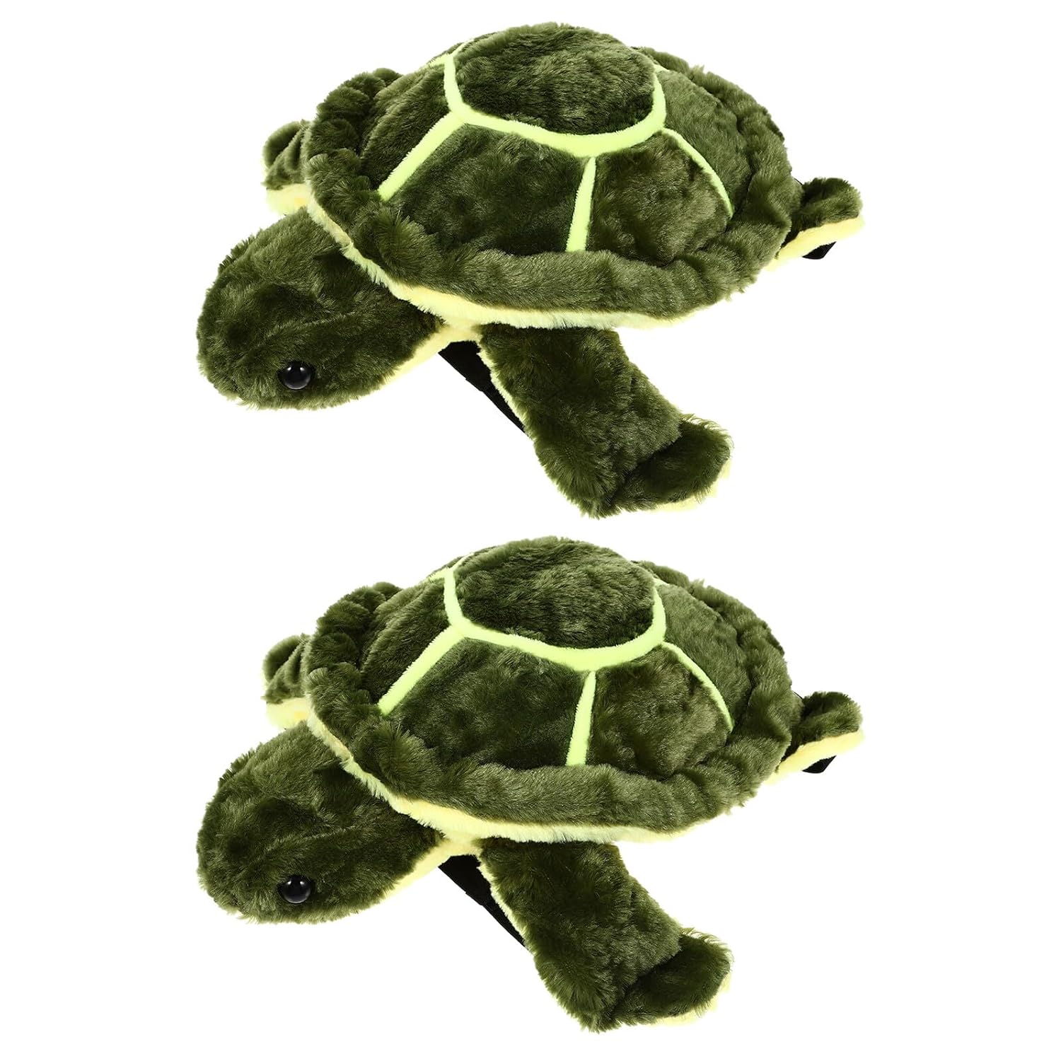 2pcs Green Turtle Plush Pads, Ice Skating and Roller Skating Knee Protection Mat with Drop Resistance Cushion for Adults, Winter Sports Protective Gear