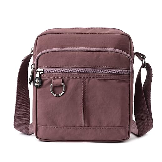 KARRESLY Casual Nylon Purse Handbag Crossbody Bag Waterproof Shoulder Bag for Women(Carmine)