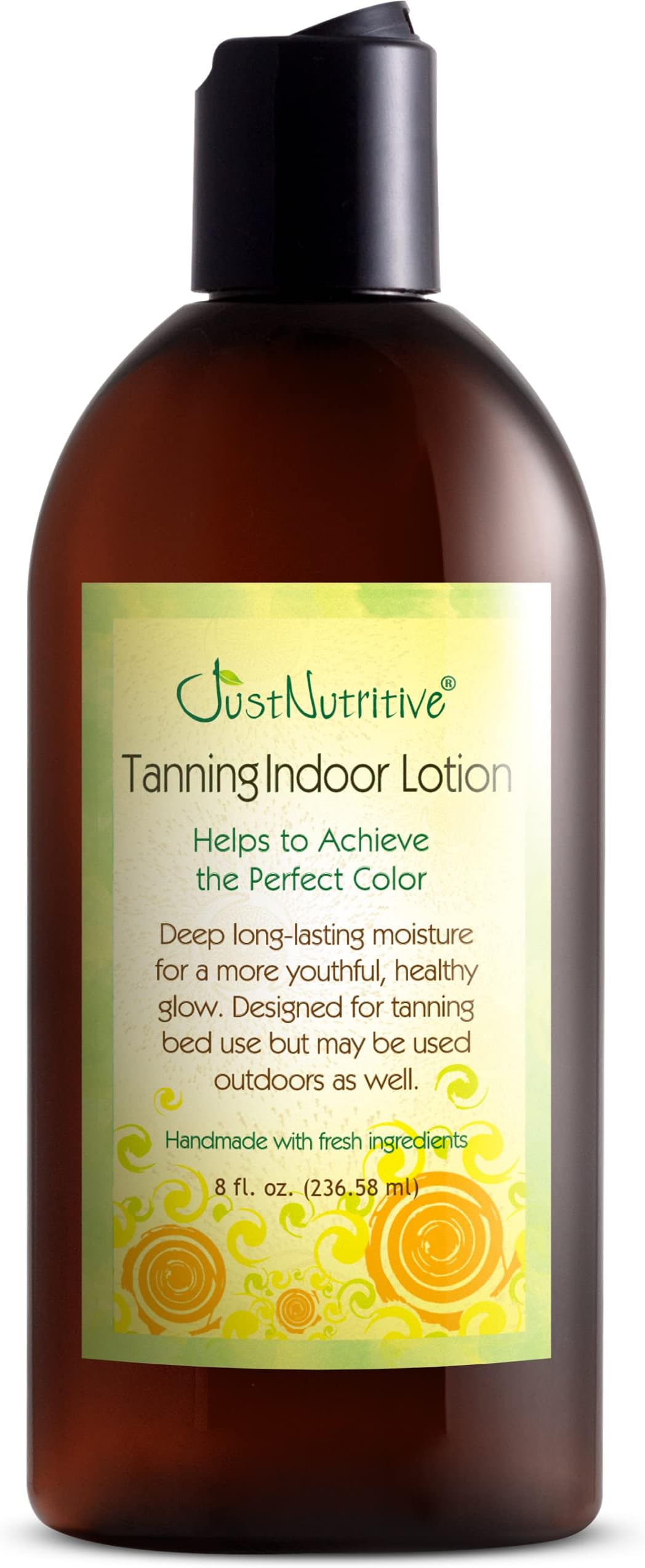 Indoor Tanning Lotion | Body Tanning Lotion | Natural Sun Tan Lotion | Moisturizer Tanning Lotion For Long-Lasting Tan | Just Nutritive | 8 Oz