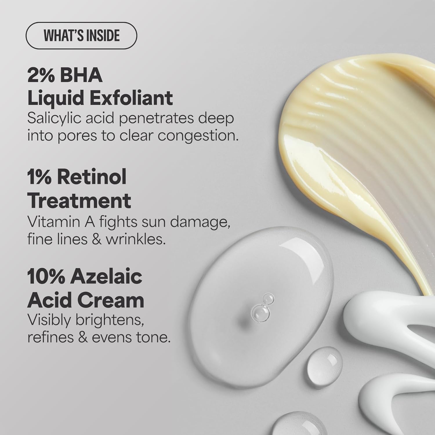 Paula's Choice Complexion Clarity Kit, 3 Piece Set Includes Full-Sized 2% BHA Exfoliant, 1% Retinol Treatment, Full-Sized 10% Azelaic Acid Booster, Skin Care Set for Clear, Glowing Skin - Image 5