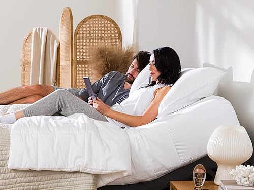 Miniatura 6 de Sábanas Flex Top King para cama de número de sueño, 100 % microfibra dividida, para dormir, número de cama, suaves y ahumados, cabeza flexible,