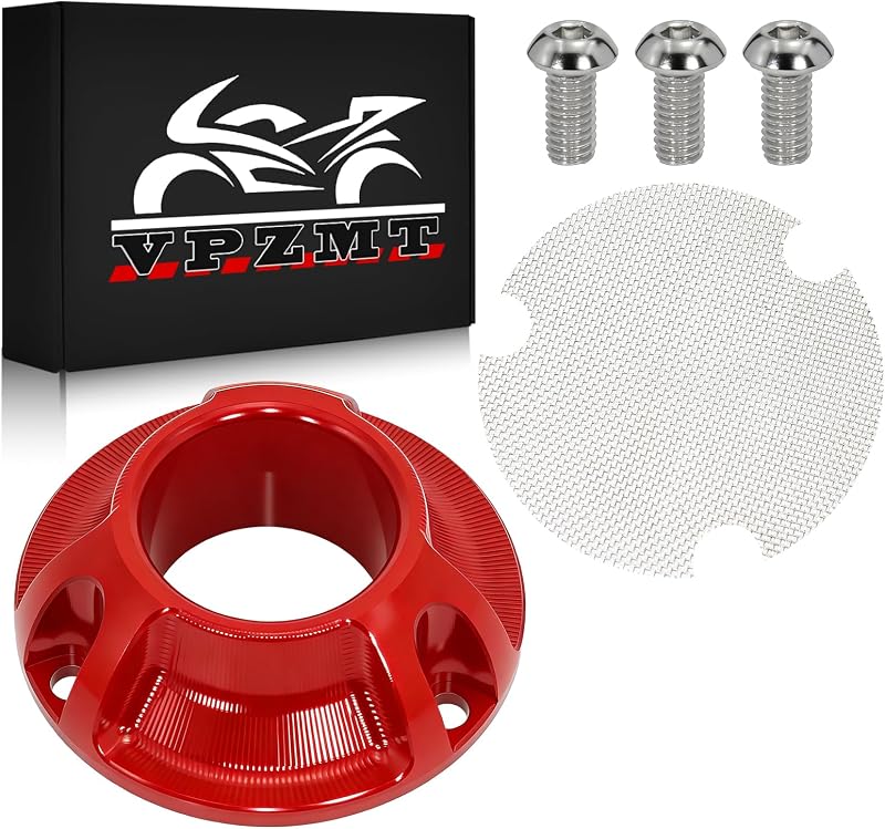 Motorcycle Red Silenciador Punta de escape Potencia para Honda | CRF50 CRF70 CRF80 CRF100 CRF110 Todos los años con protector de pantalla
