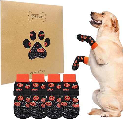 BEAUTYZOO Calcetines antideslizantes para perros para evitar lamer patas, zapatos de perro para pavimento caliente, protector de agarre de pata de disponible en Yaxa Guatemala