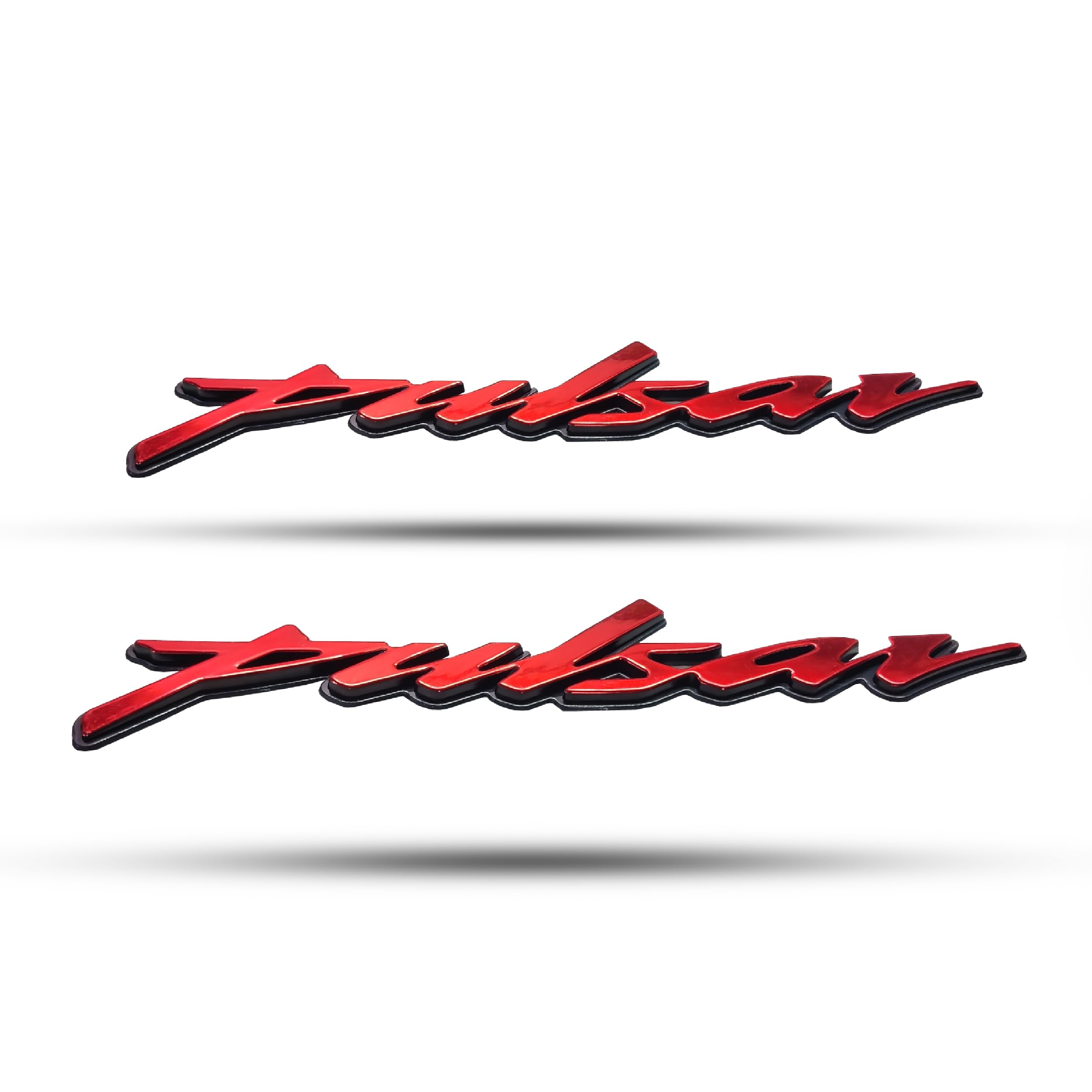 RJVON - Bike Emblem Pulsar Decal Sticker 3D Badge Tank Logo Pulsar Sticker(Set of 2) Red-image-40