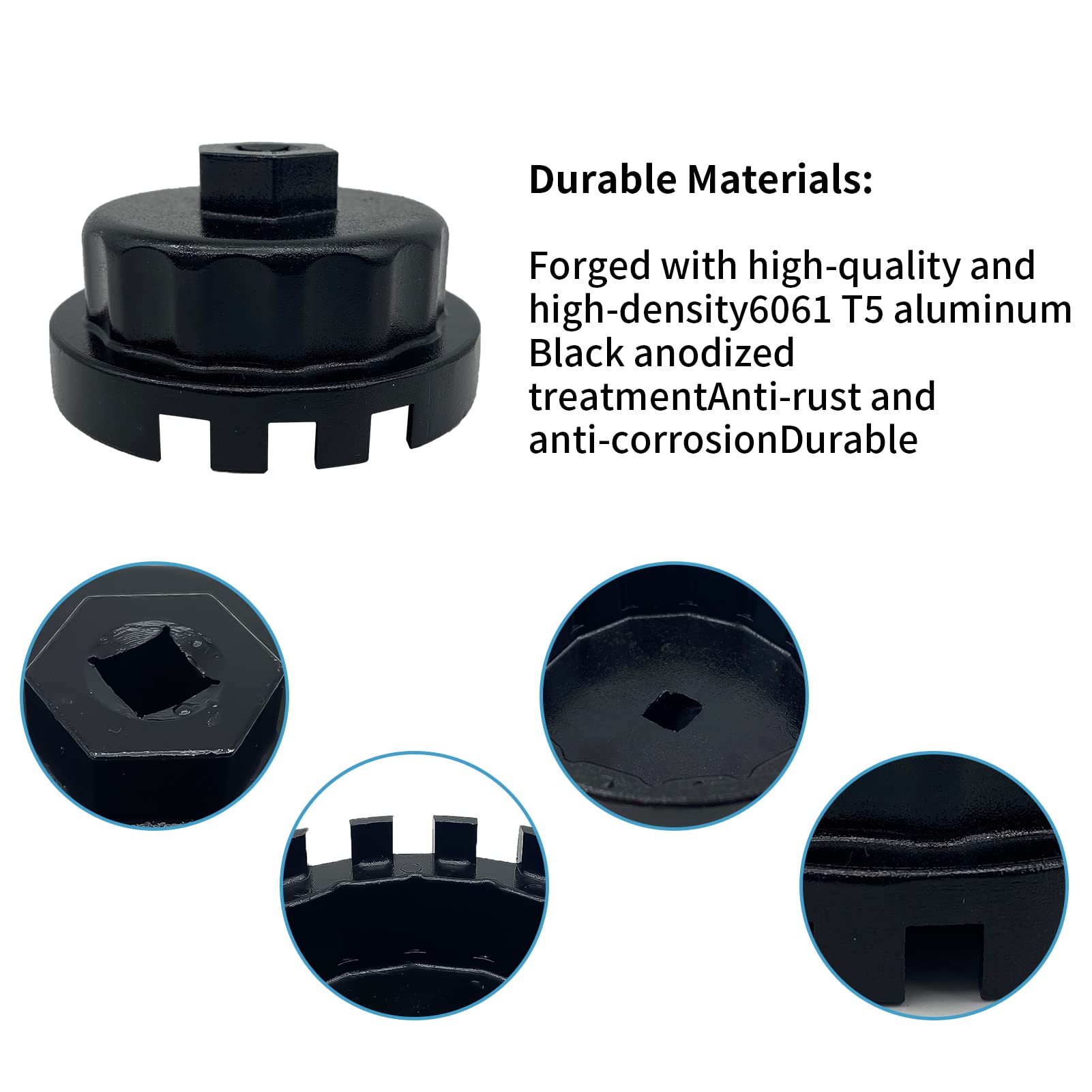 Amazon.com: BSAMZO The 3+1 Notched Cap Oil Filter wrench tool IS