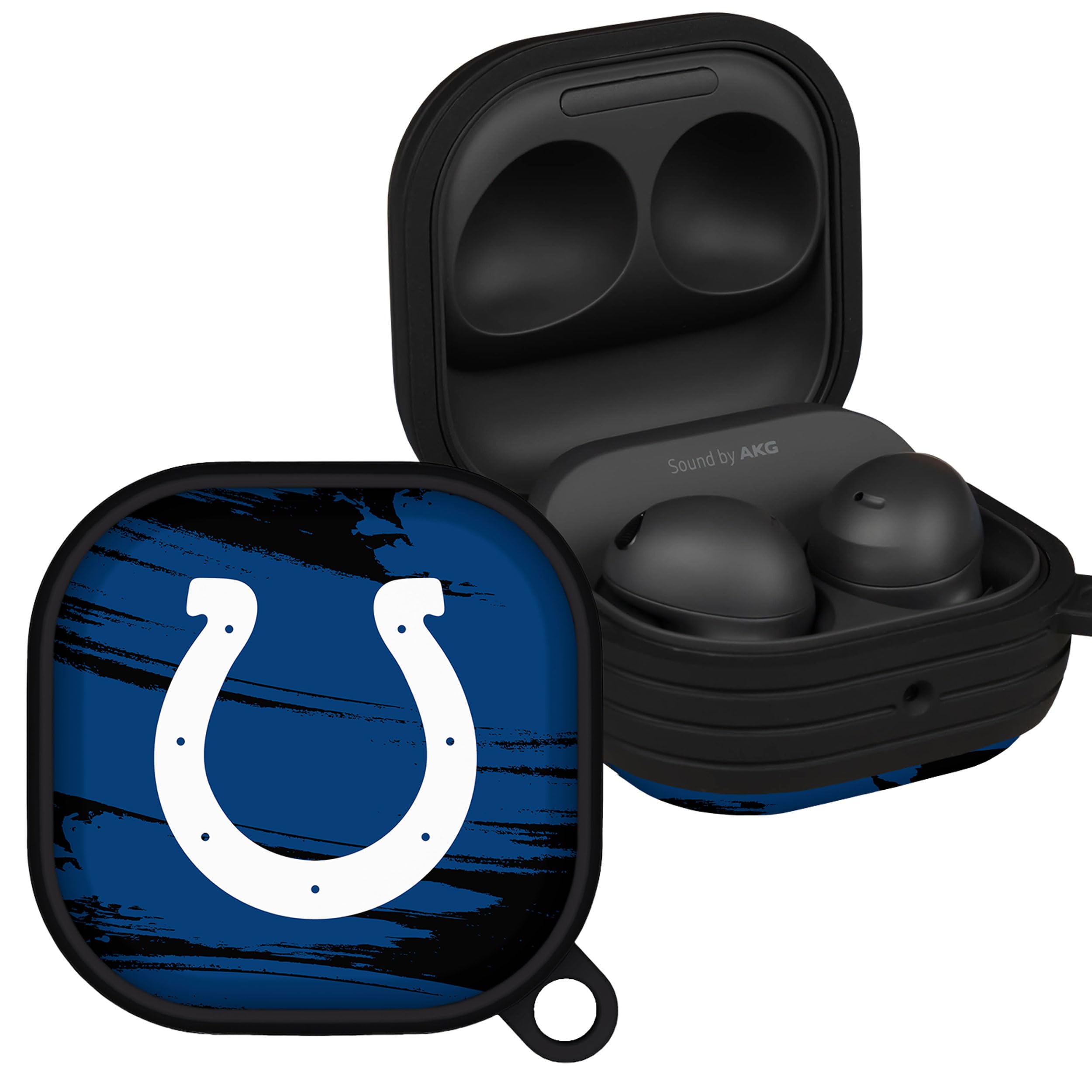 Game Time Indianapolis Colts Paint HDX Case Cover Compatible with Samsung Galaxy Buds Pro & Buds Live