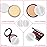 Sibba Loose Powder Puff 12 Pieces Round Velour Face Makeup Compact Body Container Setting Pressed Blending Foundation Cream Make Up Ribbon Strap Sponge Cushion Applicator (White)