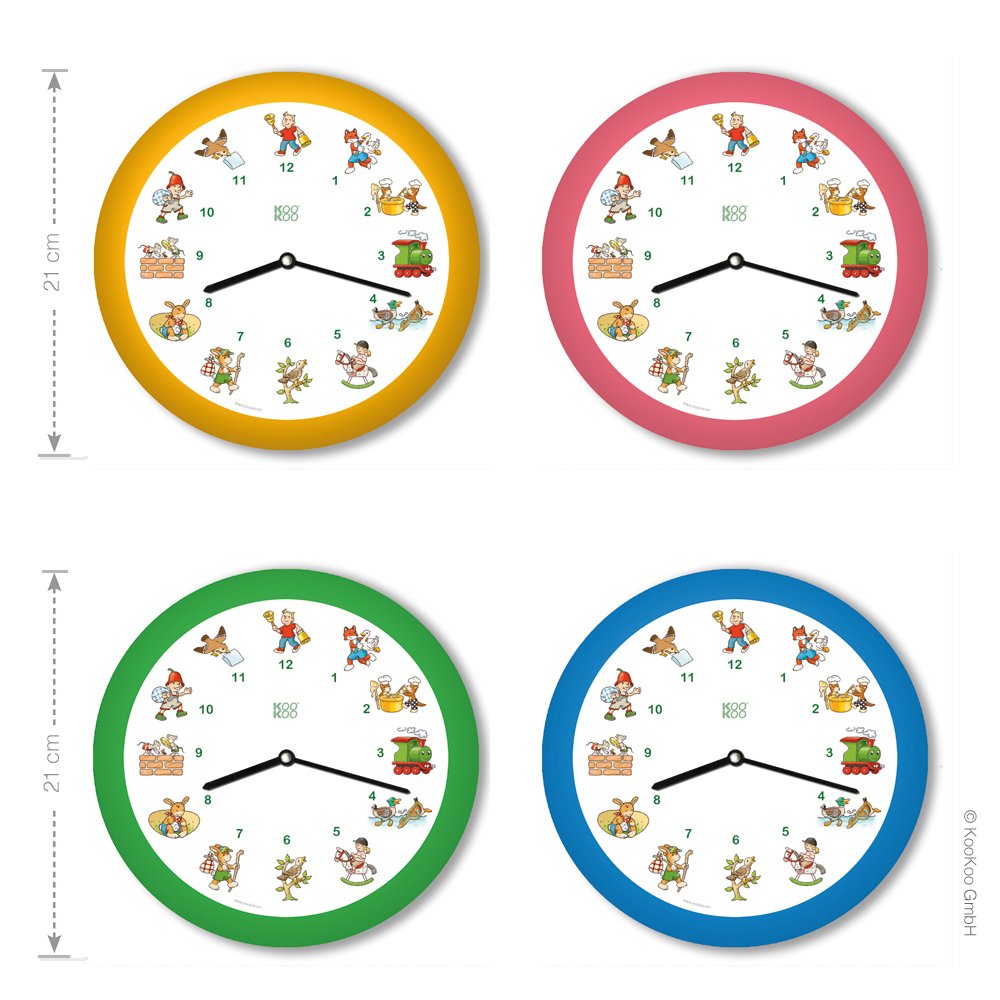 KOOKOOキッズワールド 黄色 動物の声が聞ける 掛け時計 子供部屋に最適 Amazon.co.jp: KOOKOOキッズワールド 黄色 動物の声が聞ける