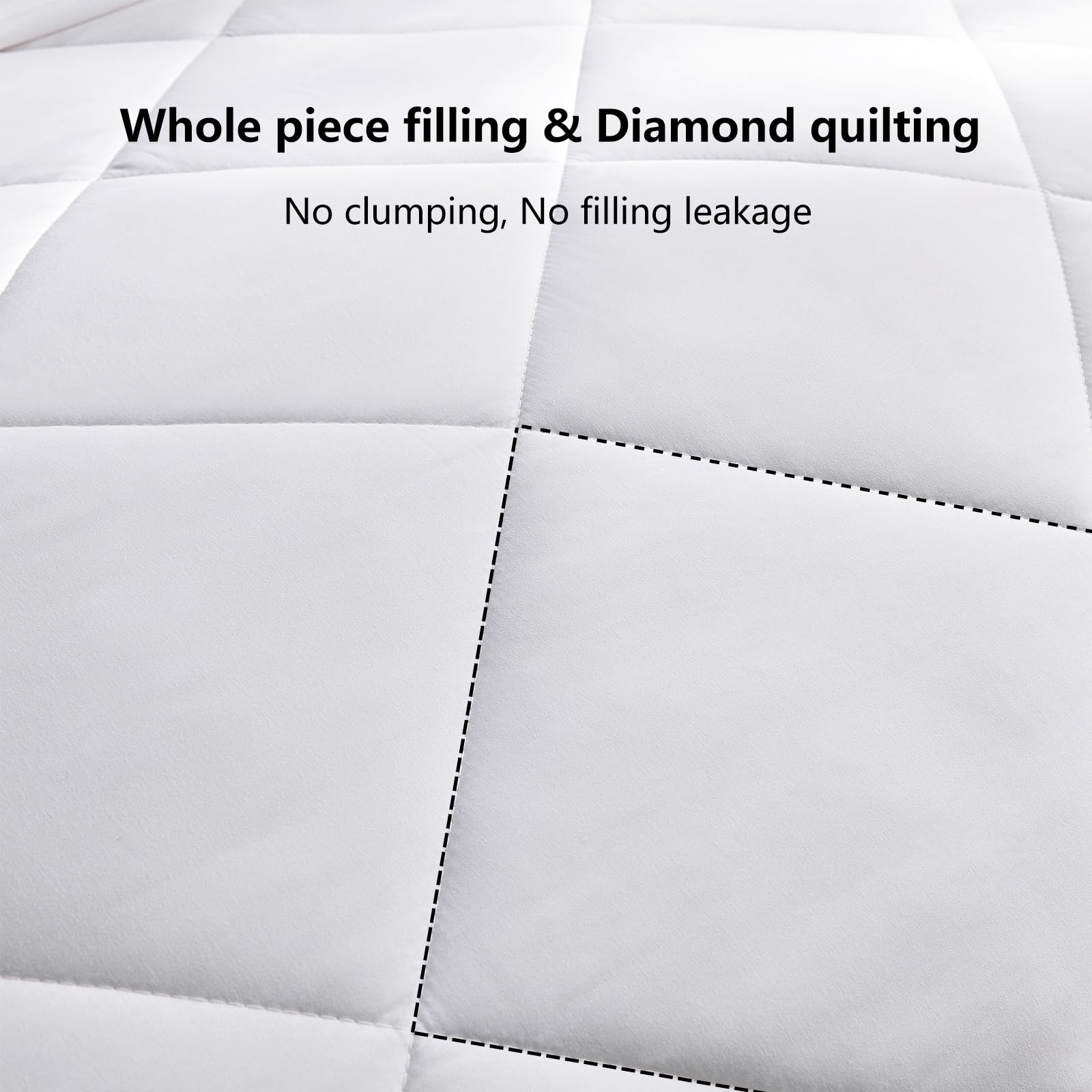 CozyLux Piumino Letto Matrimoniale 4 Stagioni 220x240 cm Microfibra, Set Piumino Estivo 150gsm 240x220 + Piumino Primaverile/Autunnale 300gsm 220 x 240 = Piumone Matrimoniale Invernale 450gsm, Bianco