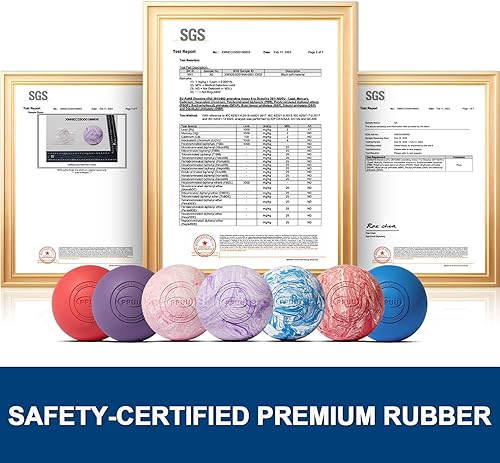 Miniatura 5 de Massage Lacrosse Ball for Myofascial & Trigger Point Release, Muscle Knots, Yoga Therapy  Improves Joint Mobility & Relieves Pain  Shoulder, Back,