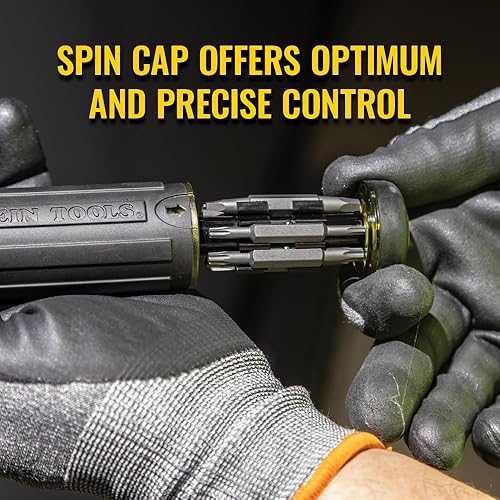 Miniatura 5 de Klein Tools 32307 - Destornillador a prueba de manipulación múltiple (27 en 1) con puntas en estrella, hexagonal, plana y llave inglesa con