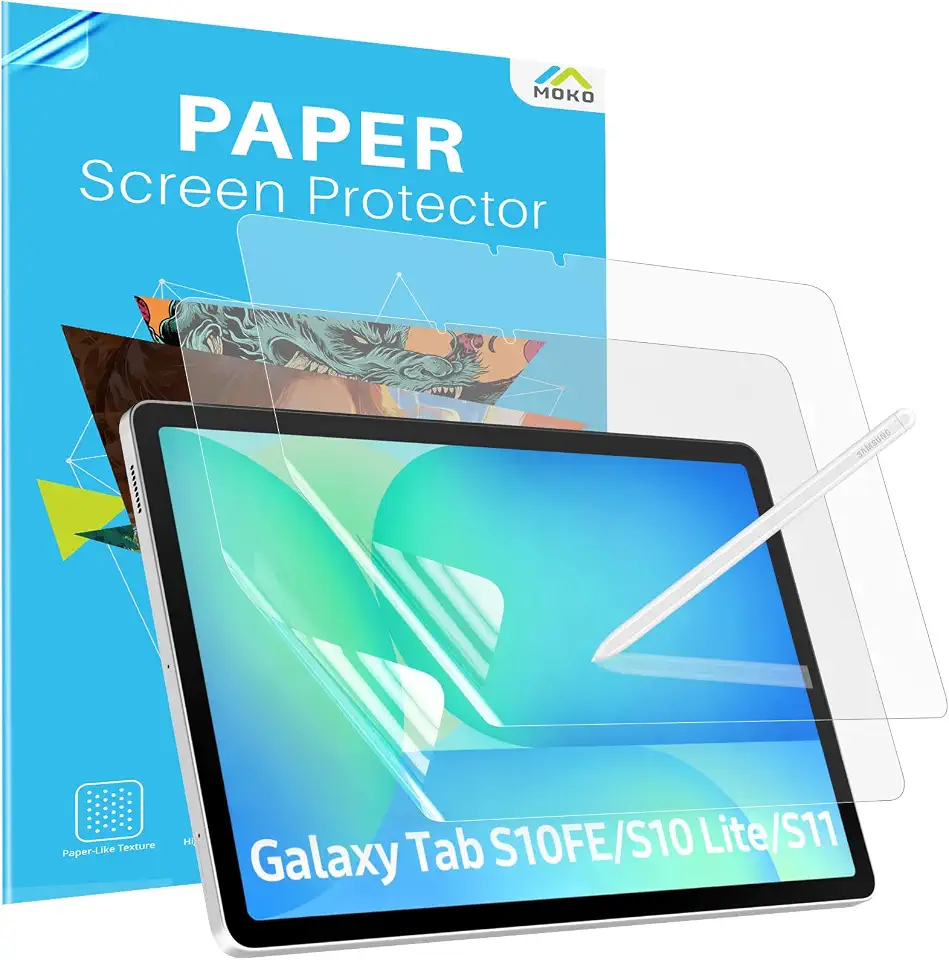 MoKo 2 Pack Screen Protector for Samsung Galaxy Tab S10 Lite/S10 FE/S11