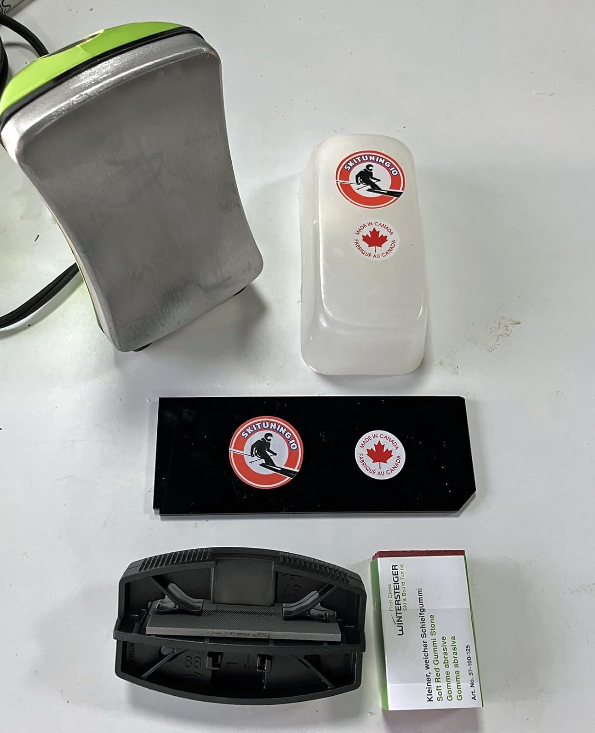 Skituning.io Five Pack Tuning Set with Wintersteiger Iron, 250g ski Wax