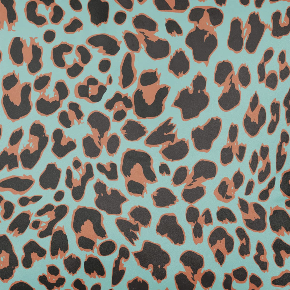 Izabela Peters Blue Surf Luxury Upholstery Curtain Fabric - Eco-Friendly Velvet - Designer Blind, Craft, Sewing Fabric By The Metre - Leopard Print - Sample