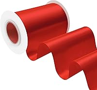 Vista 69 de Cinta de satén rosa polvoriento de doble cara, 3/8 pulgadas x 50 yardas, cintas de poliéster rosa polvoriento para envolver regalos, cinta de tela