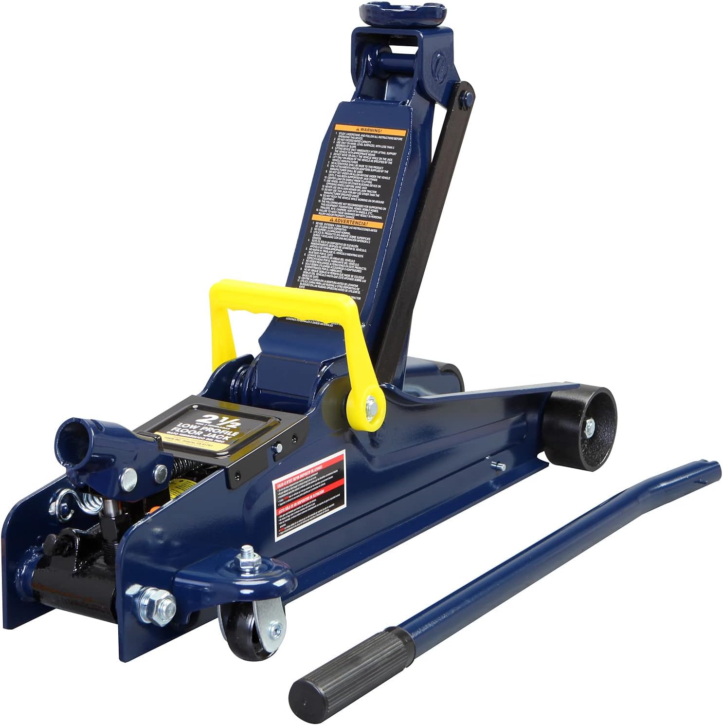 2.5 Ton (5,000 lb) Low Profile Hydraulic Trolly Jack, Blue, AT825051UR