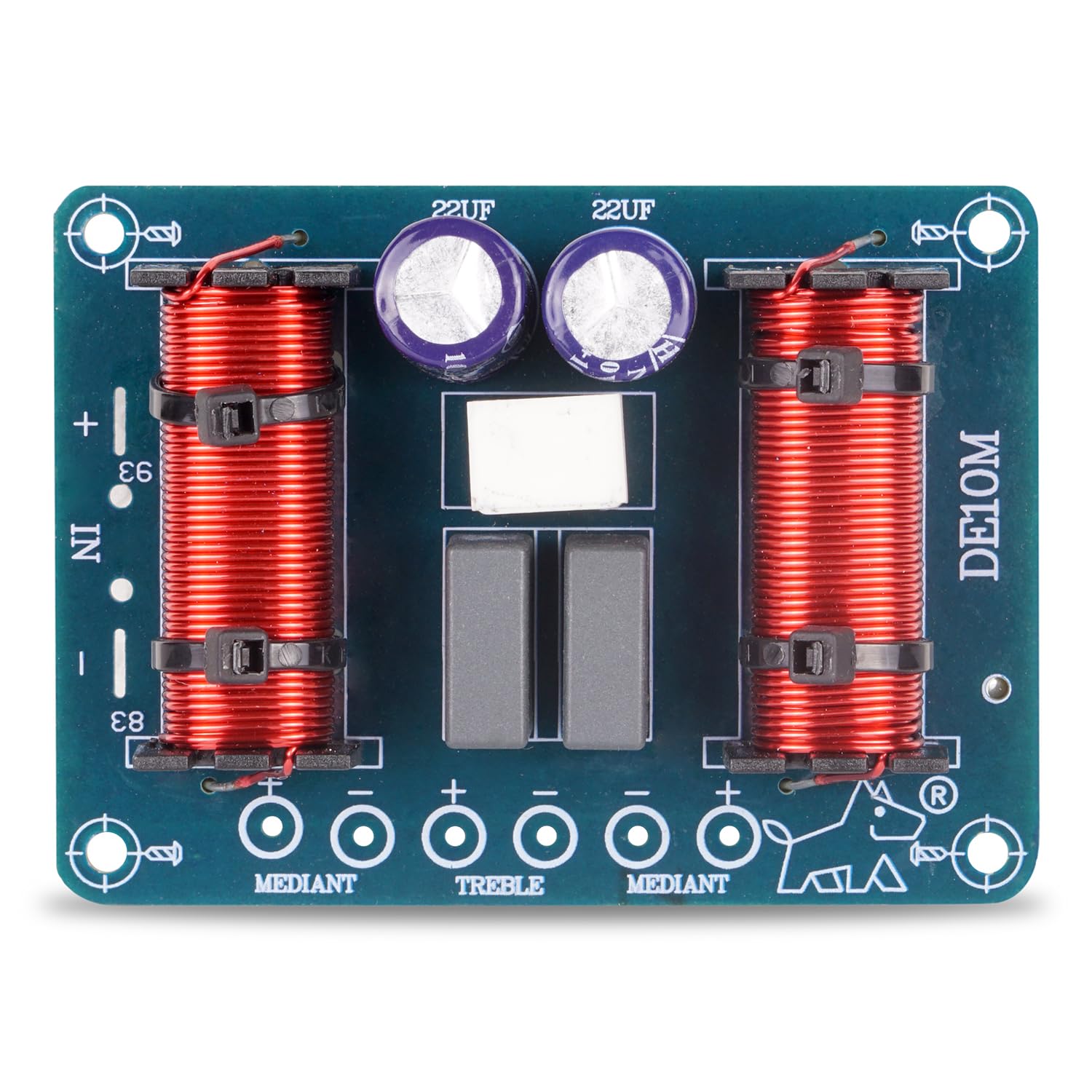 Center Channel Mid Range Crossover Board 1 Unit, 100W Max Power HiFi Speaker Crossover Network, Heavy Duty 100% Pure Copper Inductor 4 to 8 OHMS Frequency Devider-image-15