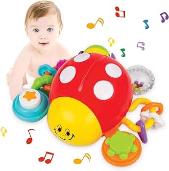 Amazon.com: KiddoLab Ladybug Crawling Toy with Fun Sounds, Sliding