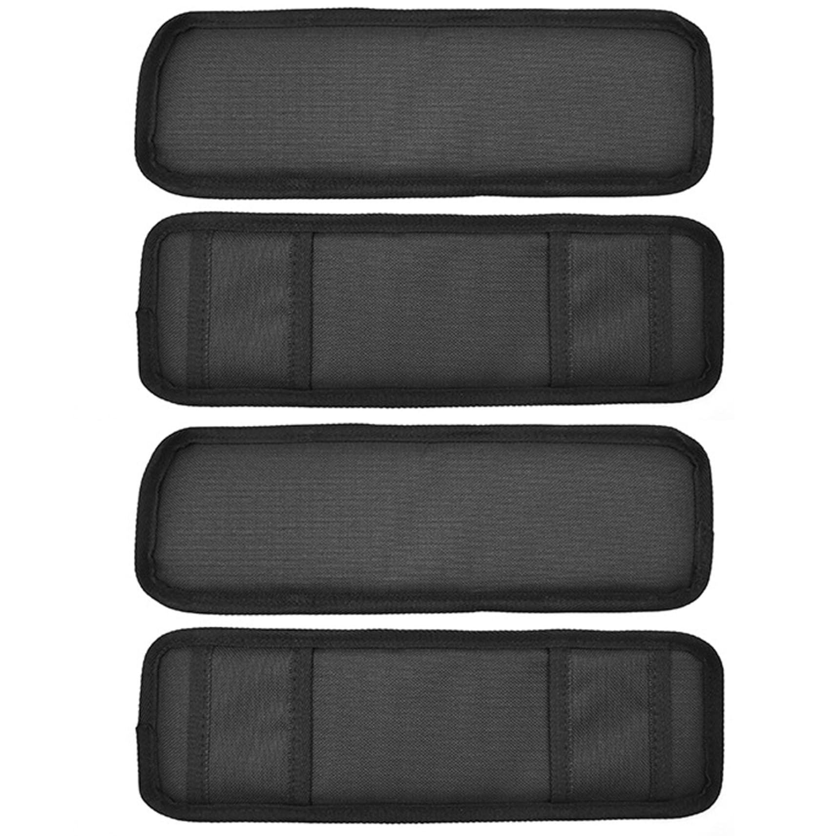 Hbbgdiy Black 4Pcs Ratchet Strap Protector Sleeve 12X4 Inch Padded Oxford Cloth Covers For Tie Down Straps, Waterproof Protectors For Boats Kayaks Yachts Truck Transport