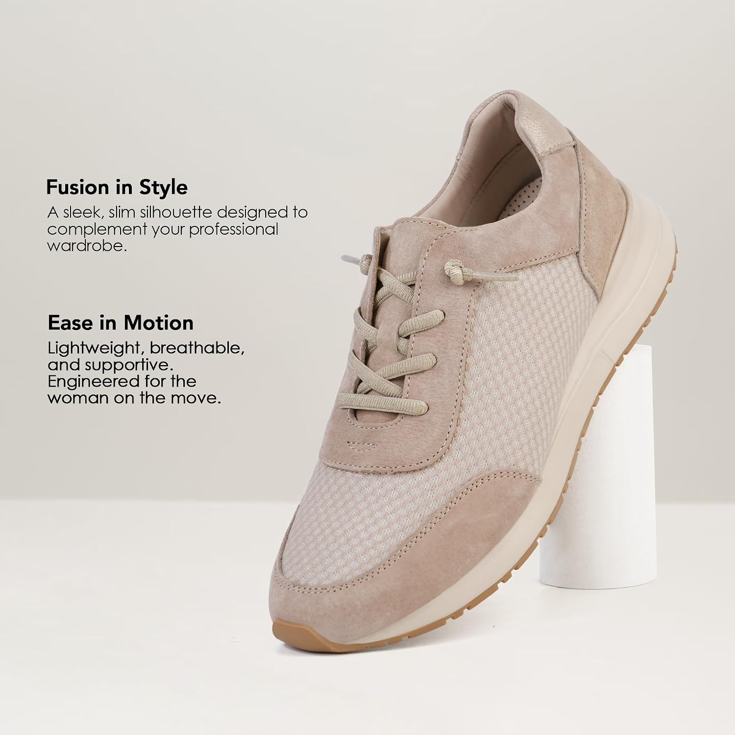 Ortho+rest Womens Fashion Sneakers Comfortable Walking Shoes for Bunion Feet