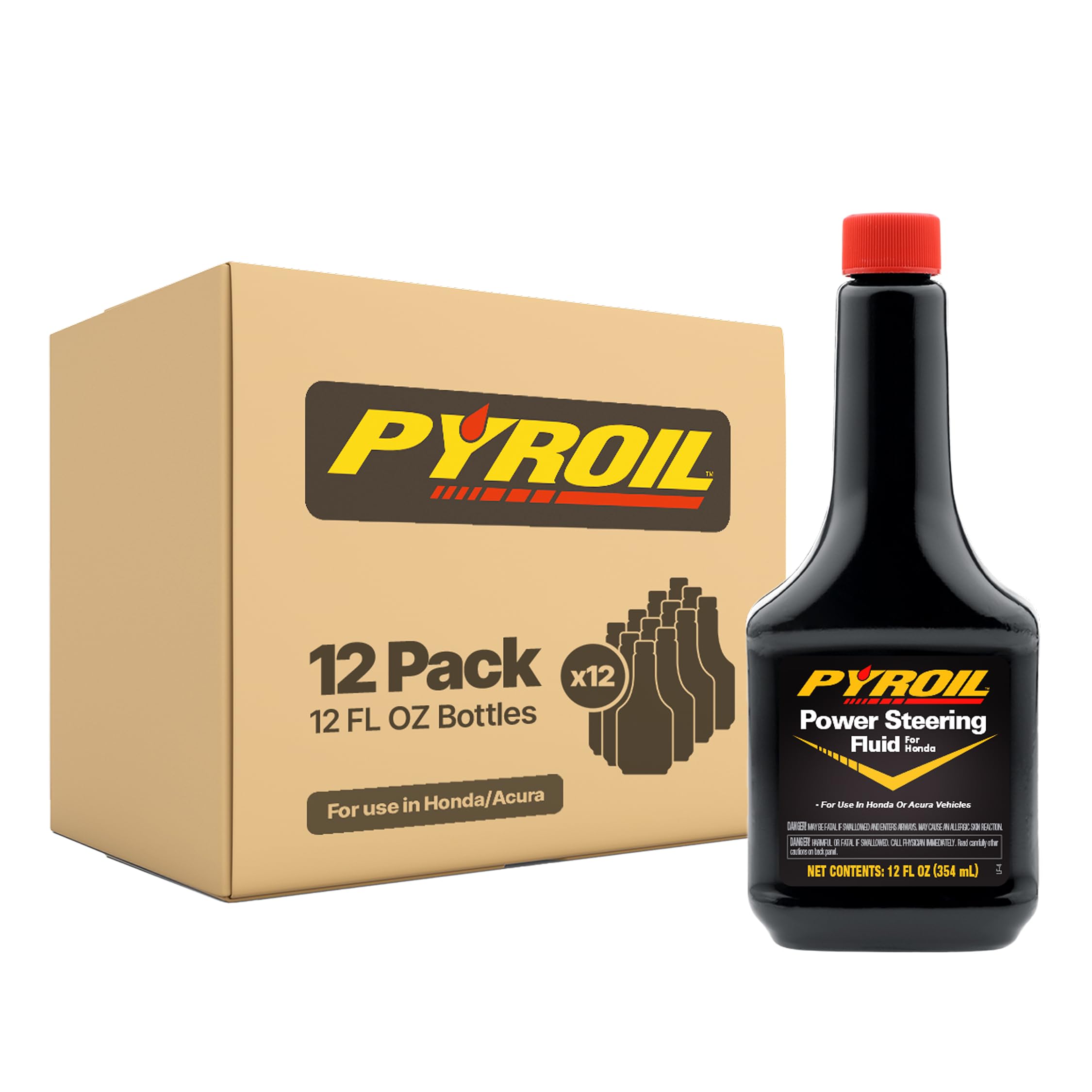 Pyroil Power Steering Fluid, Helps Reduce Whining & Wear, Conditions Seals and Hoses