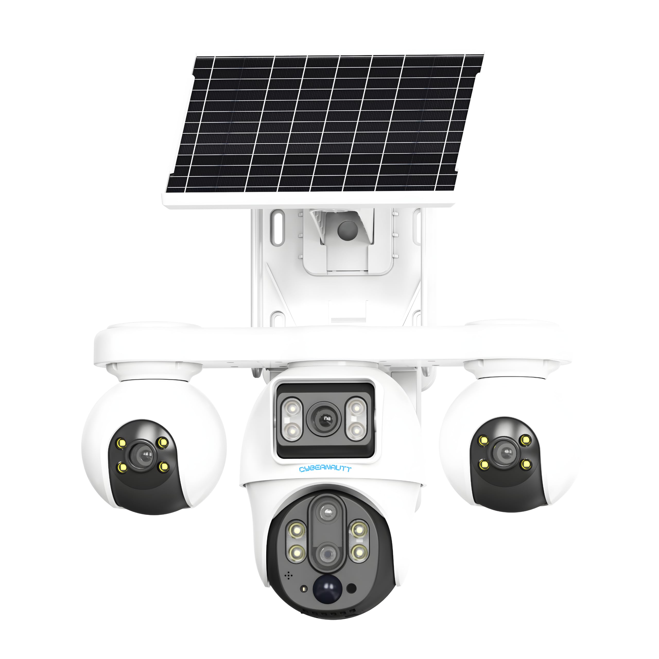 XUGA-Cybernautt Series X18C 16MP 4 Lens PTZ Solar 4G Sim Outdoor CCTV Camera | 3 Lens Mobile Operated | Color Night Vision | Motion Detection | Water Proof | Use Air-tel 4G Sim-image-10