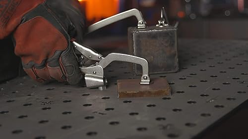 Miniatura 2 de ARMOR TOOL Abrazadera de prensa de taladro, abrazadera de mesa de soldadura de 6 pulgadas con diseño de ajuste automático y agarres cómodos - 6DP-70W