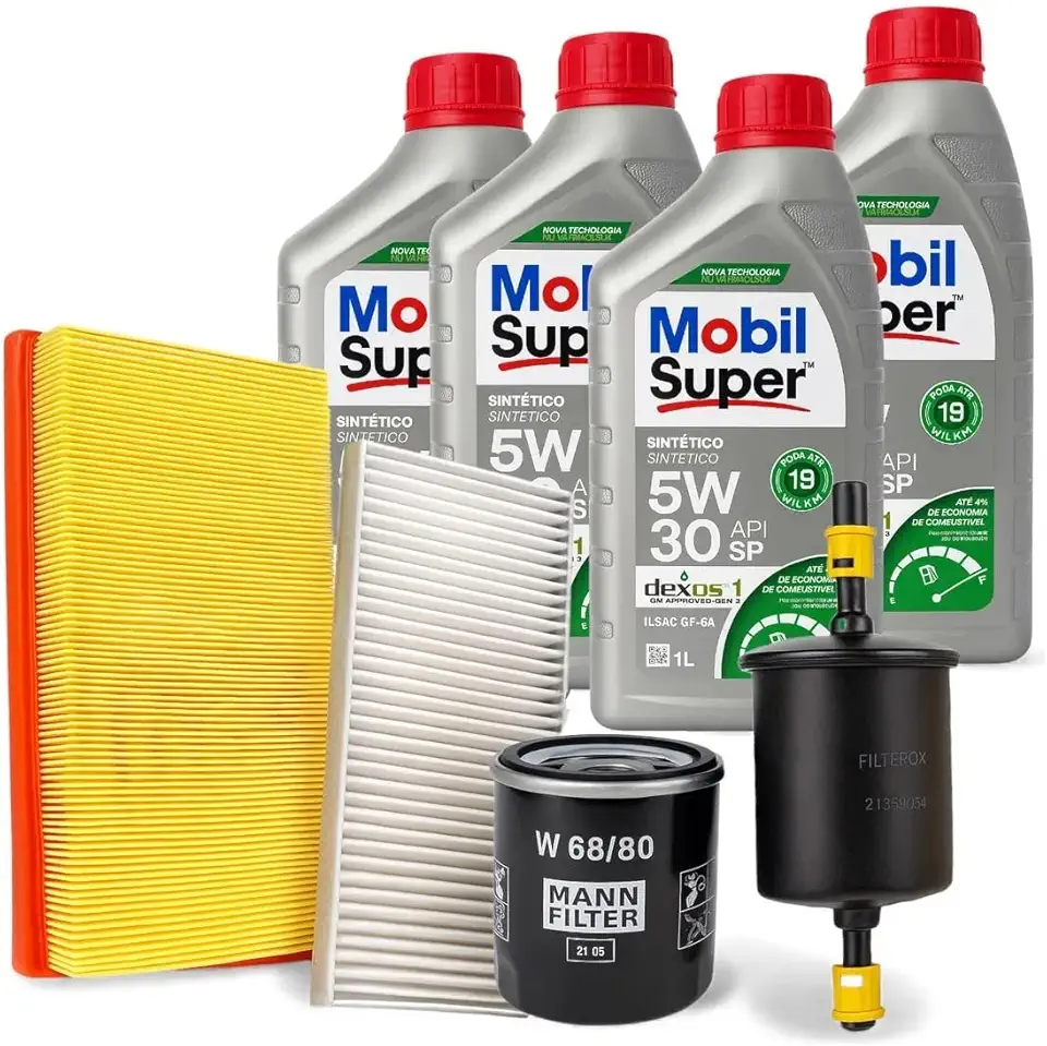 Kit 3L Óleos 5W30 + Filtros Originais SP110694 Compatível com Etios 2016 a 2021