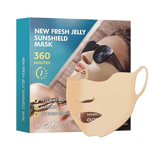 Miniatura 2 de 5 máscaras de gelatina fresca, parche facial para ojos de golf, parches de protección solar hidratantes para verano al aire libre, accesorios de