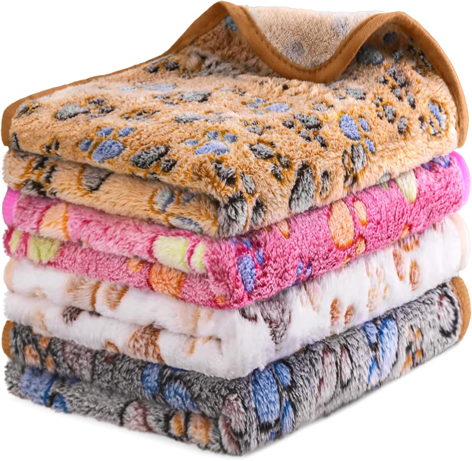 4Pack Soft Guinea Pig Bedding Blankets Washable Small Animal Fleece Cage Liners Reusable Pet Pee Pad Sleep Mat Pad Cover for Hamster Chinchilla Rabbit Hedgehog Dog Cat Essentials (30×42 Inch)