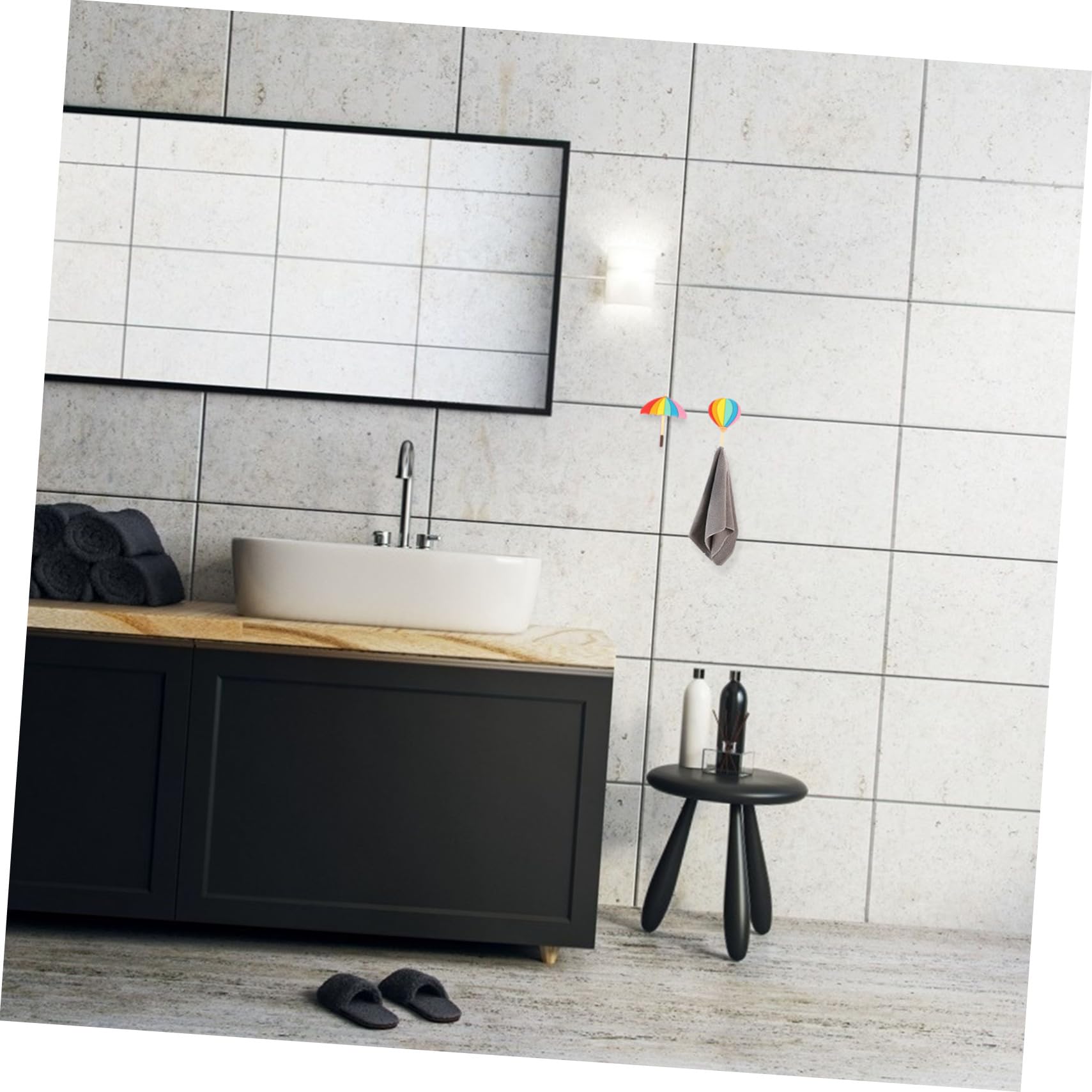 MAGICLULU 8 Ganchos Magnéticos Arcoíris Para Llaves Imanes Para Nevera Colgadores De Plantas Gancho Magnético Para Llaves De Pared Imanes Para Colgar En El Refrigerador Llavero De Pvc