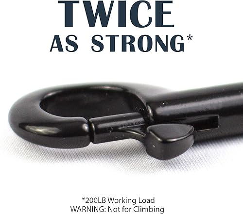 Miniatura 25 de Flourish Gancho a presión de perno de doble cara resistente, acero inoxidable, gancho multiusos de 4 pulgadas con aberturas de 1/2 pulgada, ideal