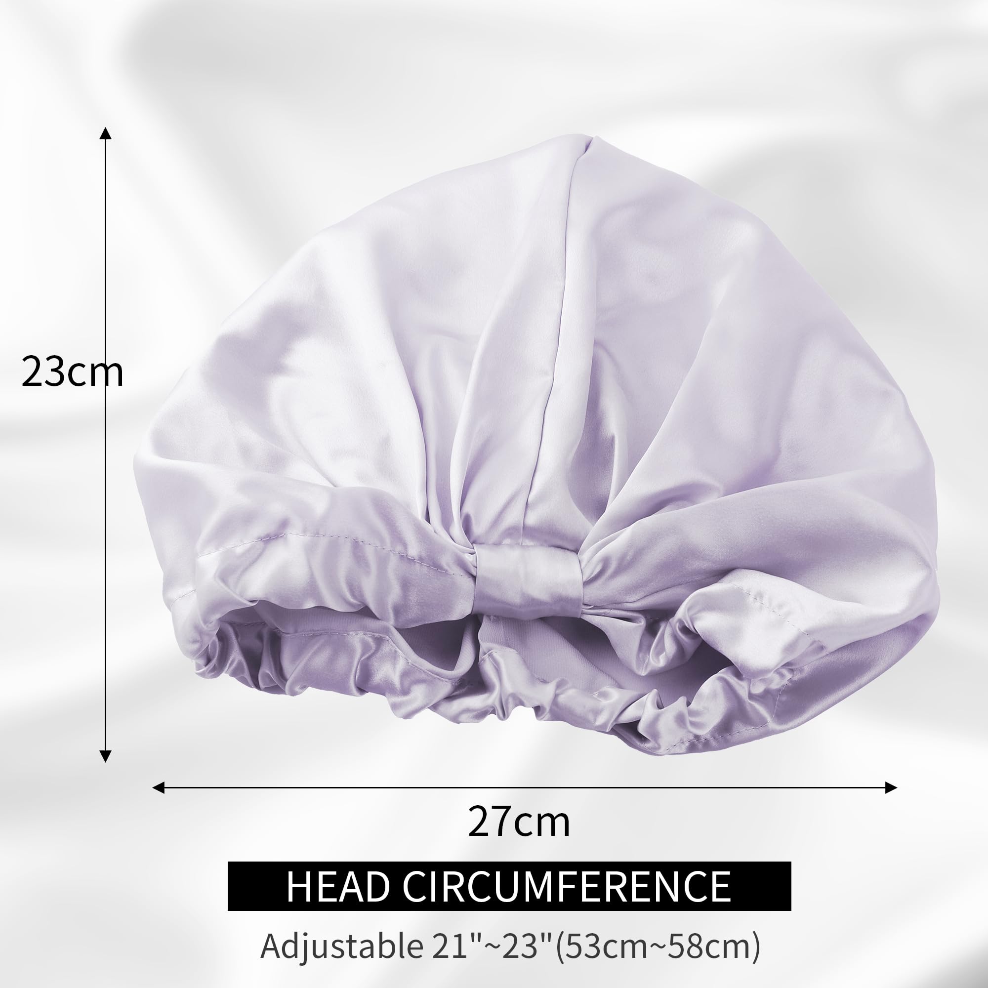 townssilk 100% seta di gelso, cappello da notte da donna, 16 momme, in seta, ideale per i capelli, protegge i capelli, cappello da notte in seta,popolare,lavender