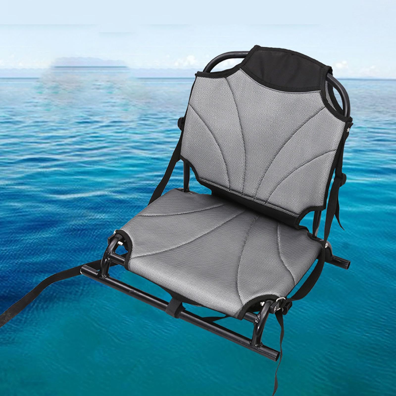 Asiento de kayak plegable Asiento de canoa compacto de repuesto Respaldo ajustable Ofrece comodidad Experiencia de canotaje cómoda Reemplazo de bote de rafting versátil