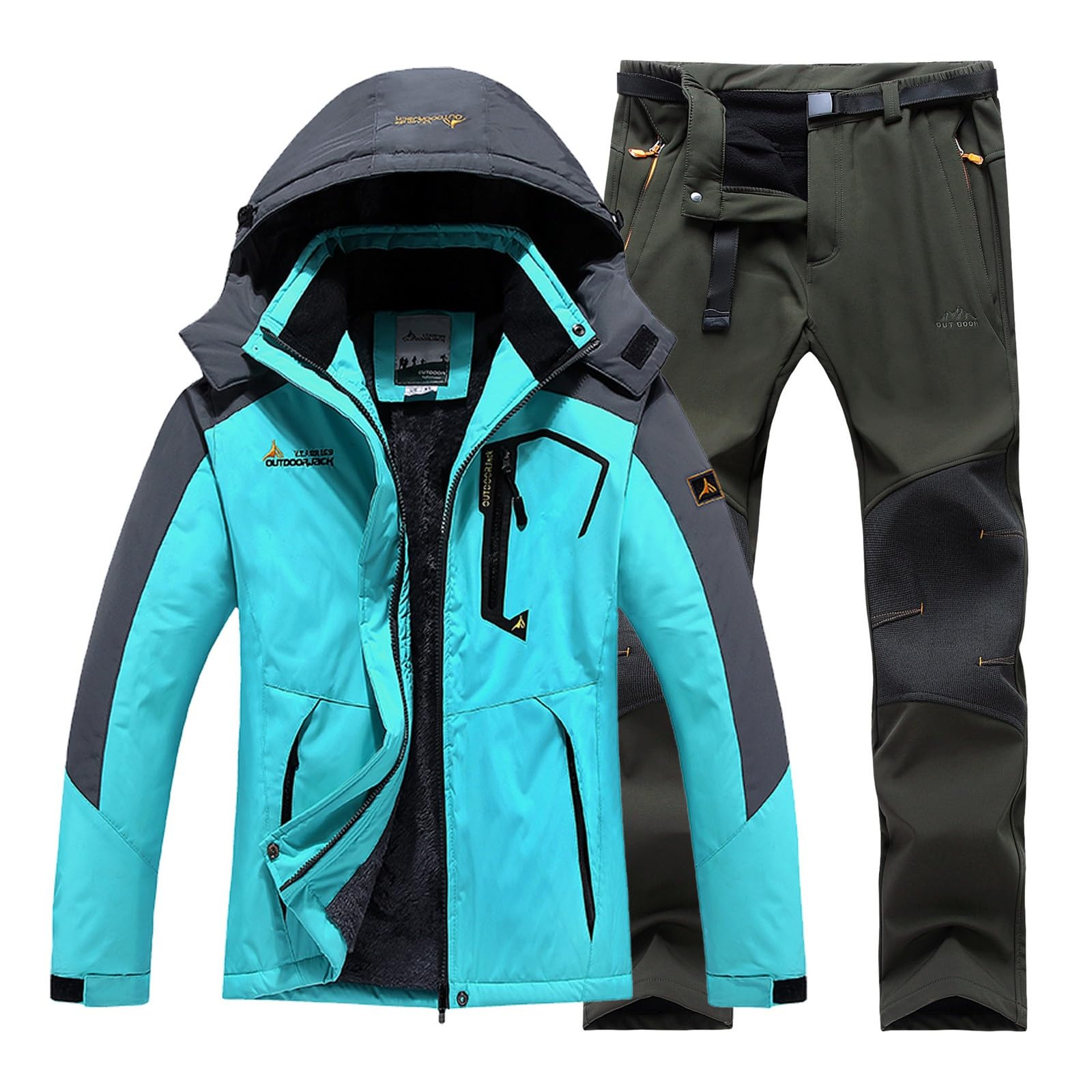 Herrenanzug Skibekleidung Winterjacke Hose Ausrüstung für Outdoor-Aktivitäten