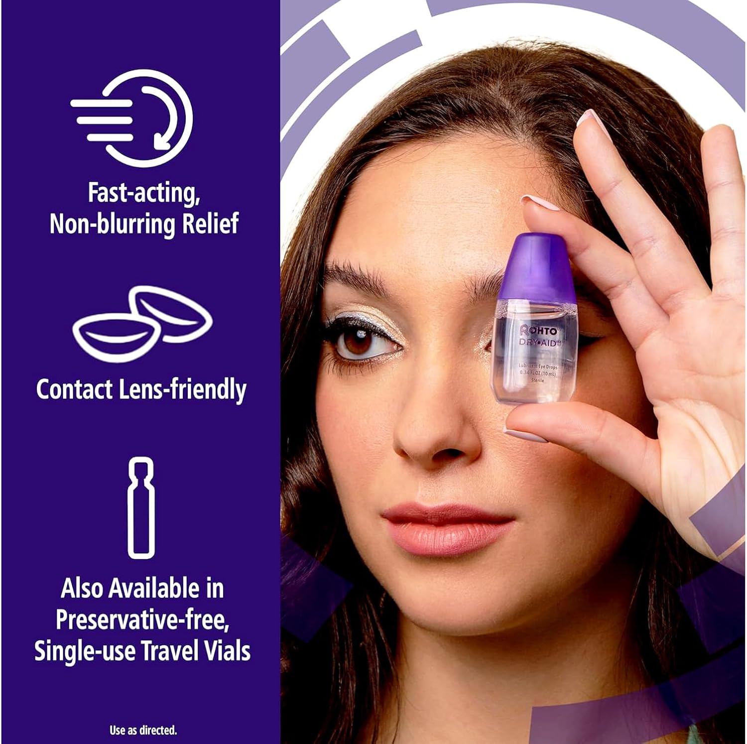 Rohto Dry-Aid Dry Eye Relief Eye Drops (Pack of 2)