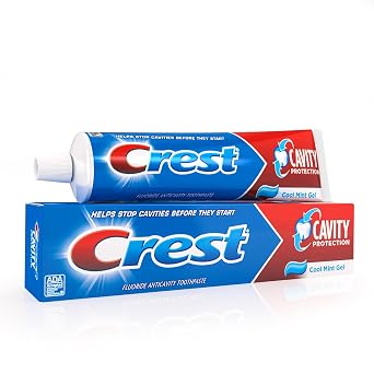 Crest Cavity Protection Cool Mint Flavor Liquid Gel Toothpaste 8.2 Oz Pack of 6