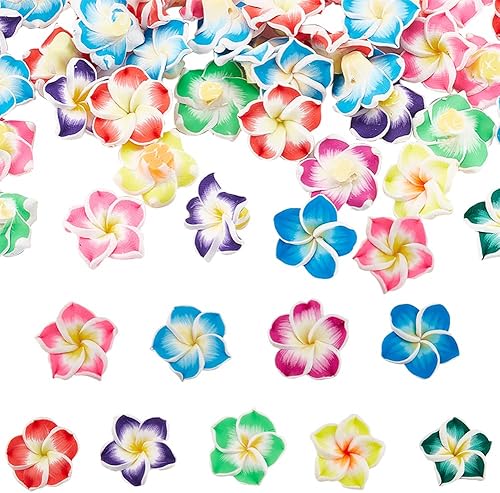SUNNYCLUE Encantos de cuentas de flores Plumeria